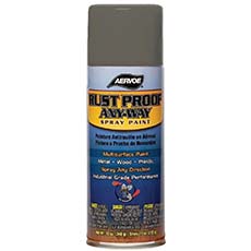 Aervoe 349 Rust Proof Any-Way Spray Paint Meter Gray - (12) 16 Oz. Aerosol AV-349