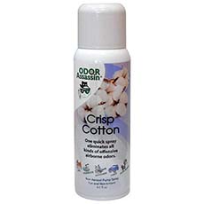 (12) Odor Assassin Easy Pump Sprays Crisp Cotton - 8 Oz. Can JM-124512DZ
