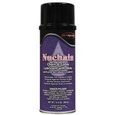 (12) Nuchain Chain & Cable Lubricant with Moly Mild Solvent Odor - 16 Oz. QS-57600000-00