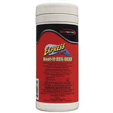 (6) Express Wipes Beat-It 25% Deet Insect Repellent Floral QS-65700000-00