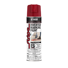 (12) Stripe 6-Series Inverted Ground Marking Paint, Safety Red - 17 Oz. SY-20671000-00