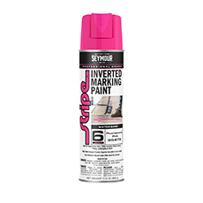 (12) Stripe 6-Series Inverted Ground Marking Paint, Fluorescent Hot Pink - 17 Oz. SY-20679000-00