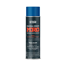 (6) MRO Industrial-Grade High Solids Spray Paint Gloss Safety Blue - 16 Oz. SY-62014270-00