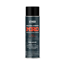 (6) MRO Industrial-Grade High Solids Spray Paint Flat Black - 16 Oz. SY-62014330-00