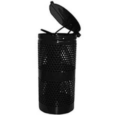 Poopy Pouch Waste Receptacle with Lid - Black PP-10GAL-WR-BL