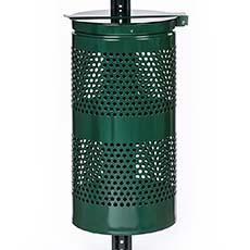 Poopy Pouch Waste Receptacle with Lid - Hunter Green PP-10GAL-WR