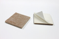 Adhesive Backed 2-3/4 in. Heavy Duty Felt Pads Square Shaped (16) - Beige ET-342-16PC