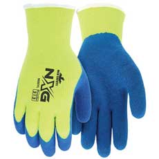 MCR Safety NXG Dipped Hi-Vis Gloves 7 Gauge X-Large - Yellow 9690YXLMG