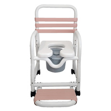 Mor DNE-310-3TWL-HA-FF-MV Infection Control Hygienic Access Shower Commode Chair DNE-310-3TWL-HA-FF-MV