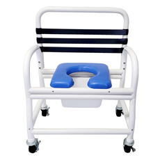 Mor-Medical DNE-610-4L-BAR Patented Infection Control Shower Commode Chair 26 in. W DNE-610-4L-BAR