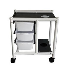 Mor DNE-CCRT-10 Patented Infection Control Crash Cart with Pull Out Bins 20 in. W DNE-CCRT-10