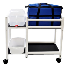 Mor DNE-HC30 Infection Control Hydration Cart with Collapsible Ice Chest 17 in. W DNE-HC30
