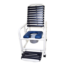 Mor-Medical DNE-REC-335-FF-PAIL Infection Control Reclining Shower Chair 20 in. W DNE-REC-335-FF-PAIL