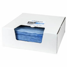 TASKBrand A115 Advance Performance Heavy Duty Spunlace Wipers 12" x 14" Blue Flat (250 Wipers/Case) N-A115FDB