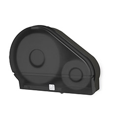 Single 9 in. Jumbo Tissue Dispenser with Stub Roll Black Translucent PF-RD0024-02F