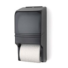Two-Roll Standard Tissue Dispenser Space-Saving Design Dark Translucent PF-RD0025-01