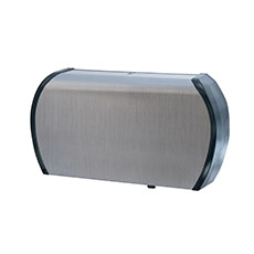 Twin 9 in. Jumbo Tissue Dispenser Faux Stainless Steel - 3-3/8 in. Core PF-RD0057-09
