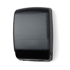 Plastic Multi-Fold Towel Dispenser Black Translucent - 540 Sheets Capacity PF-TD0179-02