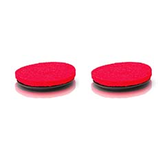 Prolux Red Pad Set for PLCC430BN Cordless Micro Floor Scrubber - Scrubbing Pads for Hard Floor Cleaning C430REDPADS