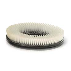Prolux C460S White General Purpose Nylon Floor Scrubbing Brush for Commercial Floor Scrubber - 18" C460SWHITEBRUSH