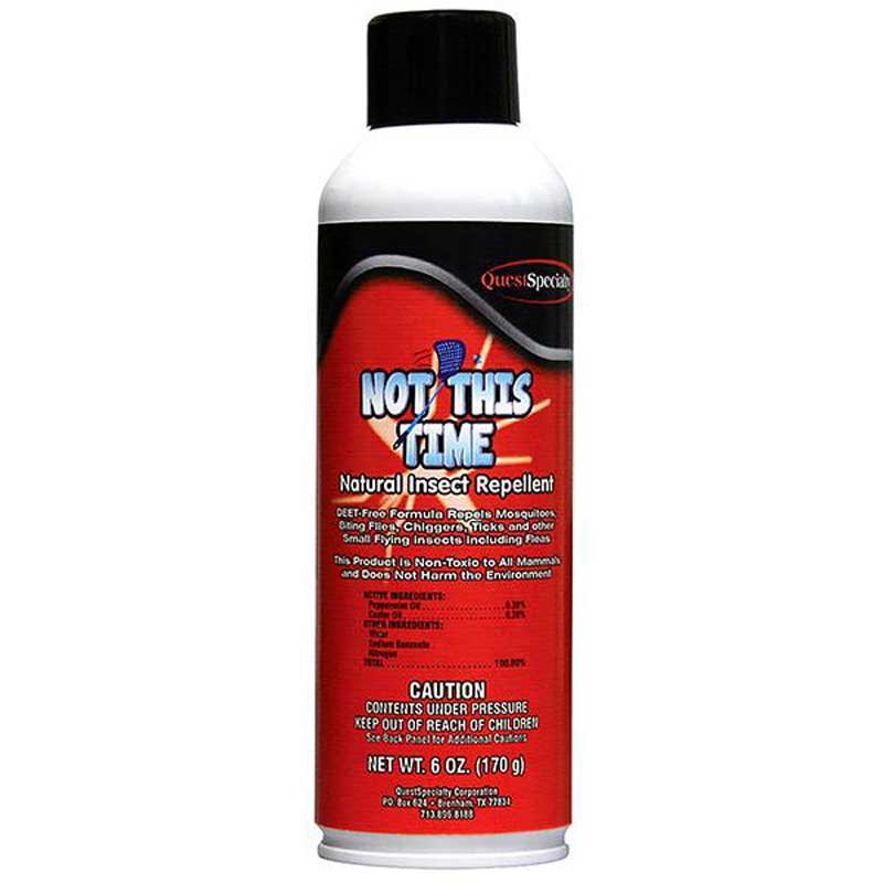 QuestSpecialty Not This Time Natural Insect Repellent Aerosol 6 Oz. Capacity 436001QC