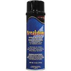 QuestSpecialty Breakdown Active Bacteria Odor Eliminator Aerosol 18 Oz. Capacity 229001QC
