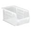 (12) Clear-View Ultra Stack and Hang Bin - 20 lbs. Load Bin QUS221CL