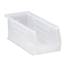 (12) Clear-View Ultra Stack and Hang Bin - 30 lbs. Load Bin QUS224CL