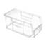 (12) Crystal Clear Ultra Stack and Hang Bin - 30 lbs. Load Bin QUS230CC