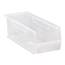 (12) Clear-View Ultra Stack and Hang Bin - 50 lbs. Load Bin QUS234CL