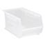 (12) Clear-View Ultra Stack and Hang Bin - 60 lbs. Load Bin QUS240CL