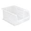 (4) Clear-View Ultra Stack and Hang Bin - 75 lbs. Load Bin QUS255CL