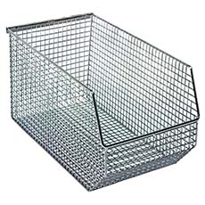(10) Wire Mesh Bins Chrome QMB540C