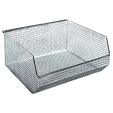 (5) Wire Mesh Bins Chrome QMB550C