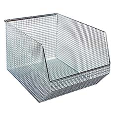 (5) Wire Mesh Bins Chrome QMB560C