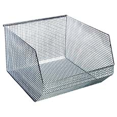(5) Wire Mesh Bins Chrome QMB570C