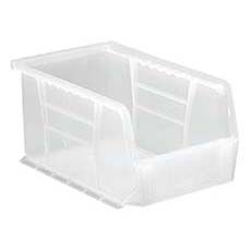 (12) Clear-View Ultra Stack and Hang Bin - 20 lbs. Load Bin QUS221CL