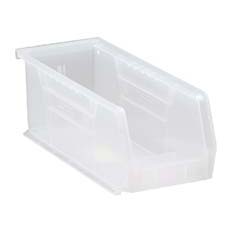 (12) Clear-View Ultra Stack and Hang Bin - 30 lbs. Load Bin QUS224CL