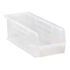 (12) Clear-View Ultra Stack and Hang Bin - 50 lbs. Load Bin QUS234CL