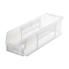 (12) Clear-View Ultra Stack and Hang Bin - 17-1/8 L in. QUS238CL