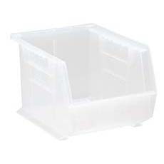 (6) Clear-View Ultra Stack and Hang Bin - 60 lbs. Load Bin QUS239CL