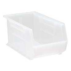 (12) Clear-View Ultra Stack and Hang Bin - 60 lbs. Load Bin QUS240CL