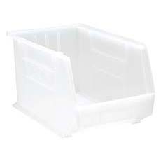 (4) Clear-View Ultra Stack and Hang Bin - 60 lbs. Load Bin QUS260CL