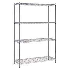 1 Box Wire Shelving Unit Chrome 24 W x 48 L in. RWR72-2448LD