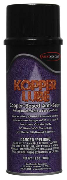 (12) Kopper Lube Copper-Based Anti-Seize Lubricant Solvent Odor - 16 Oz. QS-53100000-00