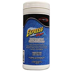 (6) Express Wipes Stainless Steel Polish & Cleaner Citrus QS-65300000-00