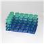 Rack'Em Vial Rack 24 Pocket 2 Oz. Capacity - Blue RE-4180