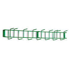 Rack'Em PVC Coated 36 in. 16-Hook Rack - Green RE-4053