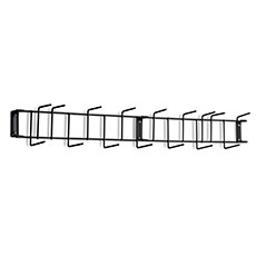 Rack'Em PVC Coated 36 in. 16-Hook Rack - Black RE-4055