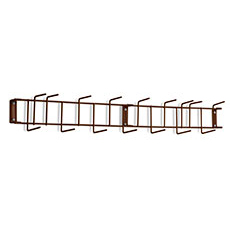 Rack'Em PVC Coated 36 in. 16-Hook Rack - Brown RE-4056